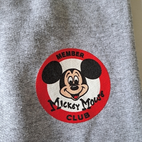 Disney Store Mickey Mouse Club size Medium gray sweatpants New - Picture 2 of 4